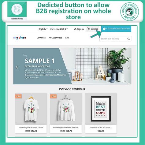 b2b prestashop